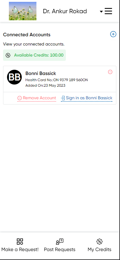 UI improvements for Connected account